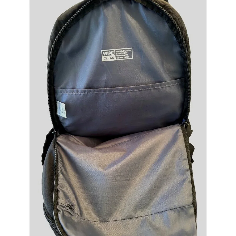 Adidas Defender Black Backpack 4 Ouside Zipper Pockets Water Bottle Pocket
